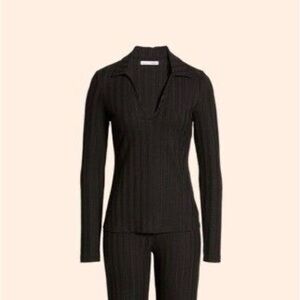 reformation hana knit rib set TOP ONLY